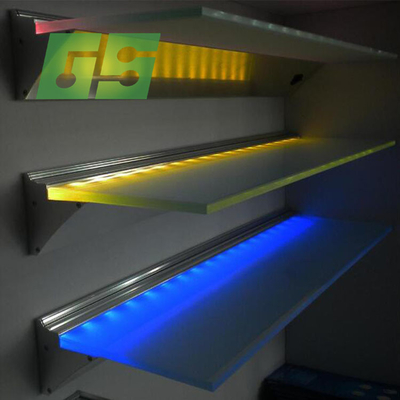 Shelf Light Panel Custom Market Shelf  Multi Color Indoor Decorate LED Light  Panel With Acrylic Materical DC12 V